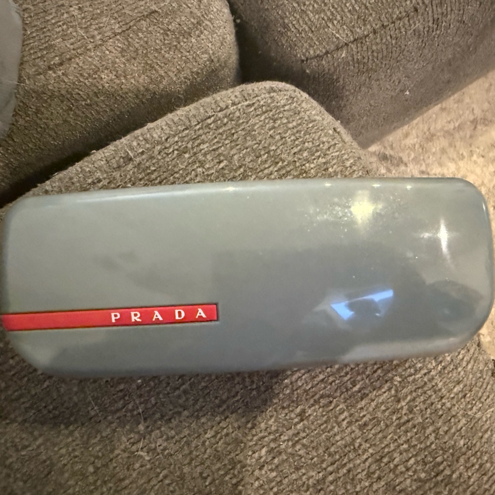 Prada Gray Protective Phone Case with Glossy Finish